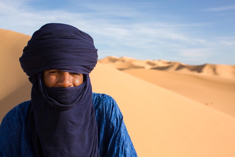Portrait des Guides Tahar der Wüstenwanderung