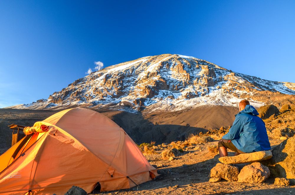 Camping am Fusse des Kilimandscharo