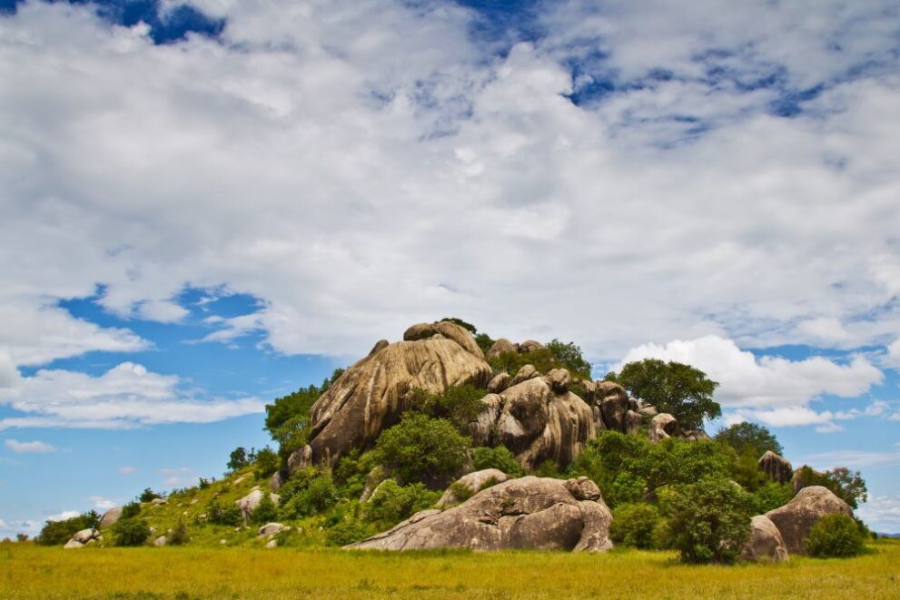 Kopjes Felsen in der Serengeti