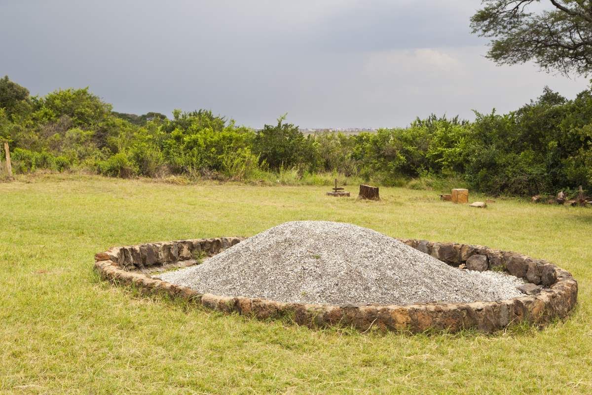 Das Ivory Burning Site Monument im Nairobi Nationalpark in Kenia