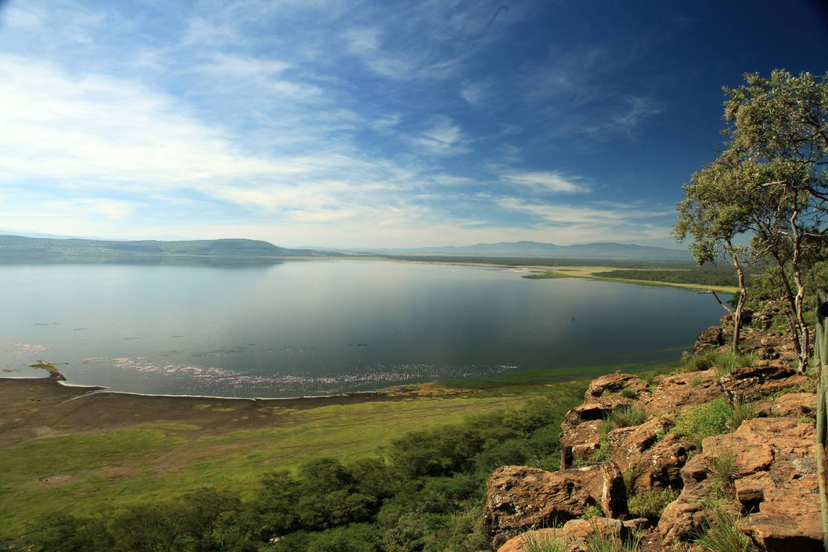 Panorama vom Lake Nakuru 