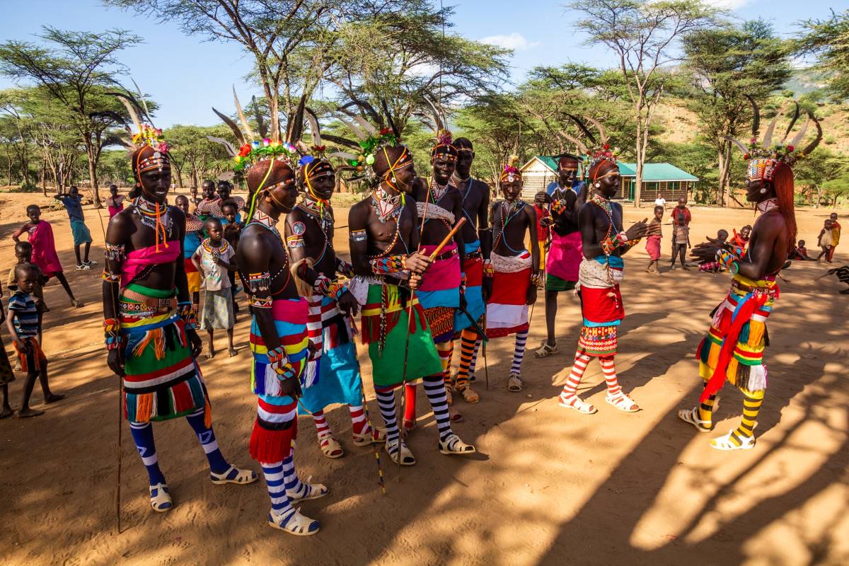 Traditionelles Samburu Volk in Kenia