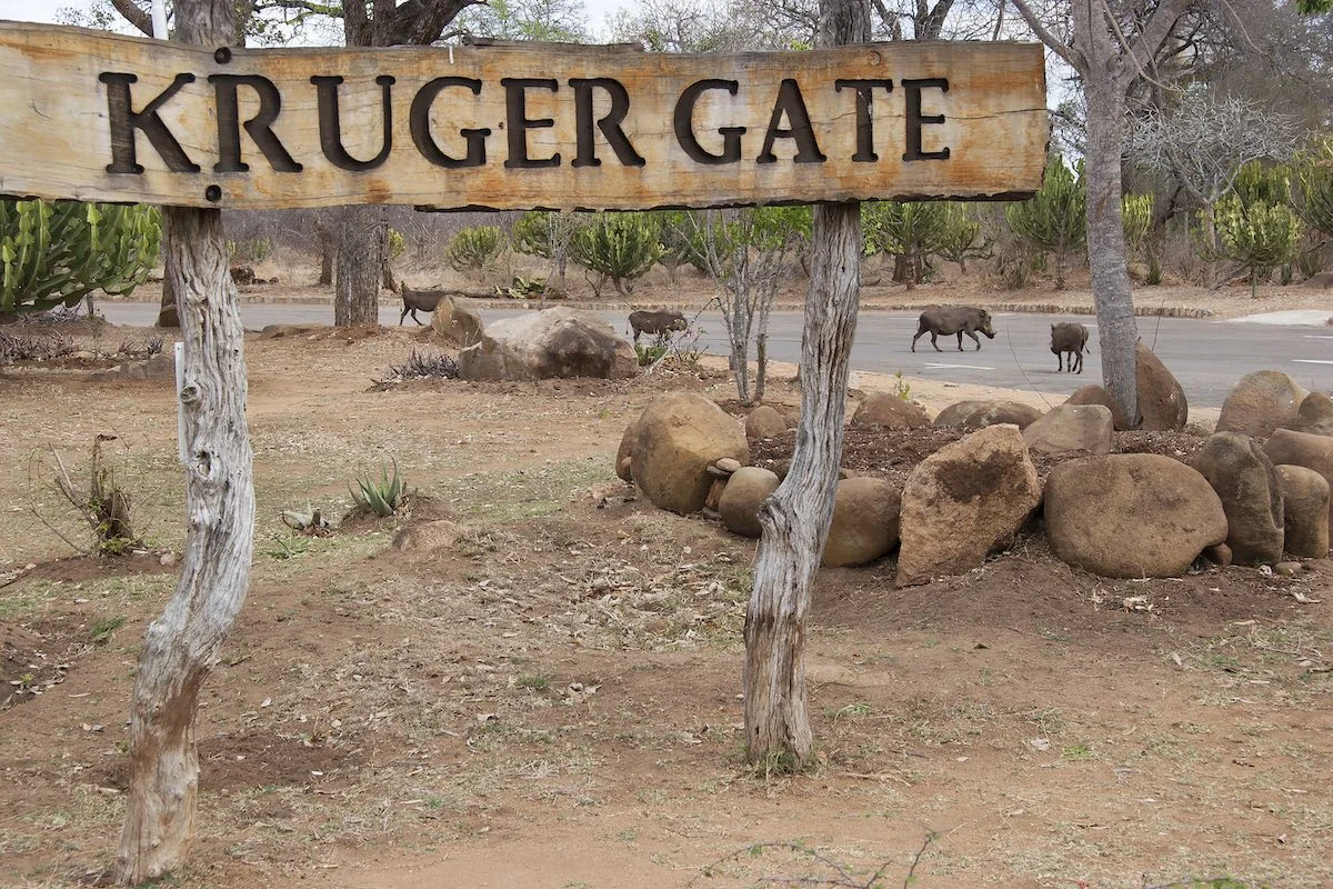 Gate im Kruger Nationalpark.