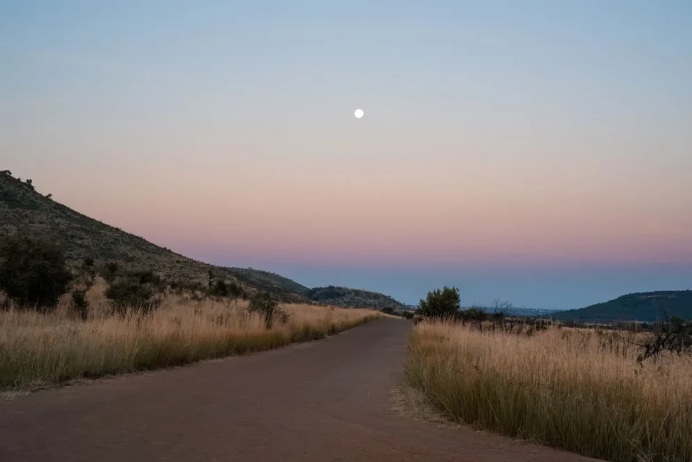 Dämmerung im Pilanesberg Nationalpark.