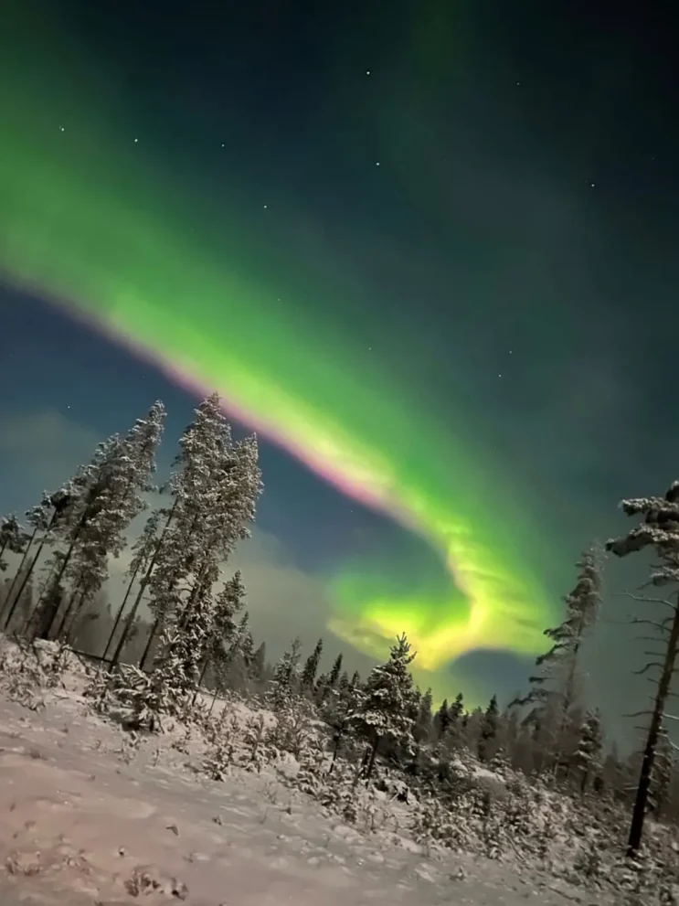 Schweden Nordlichter klar