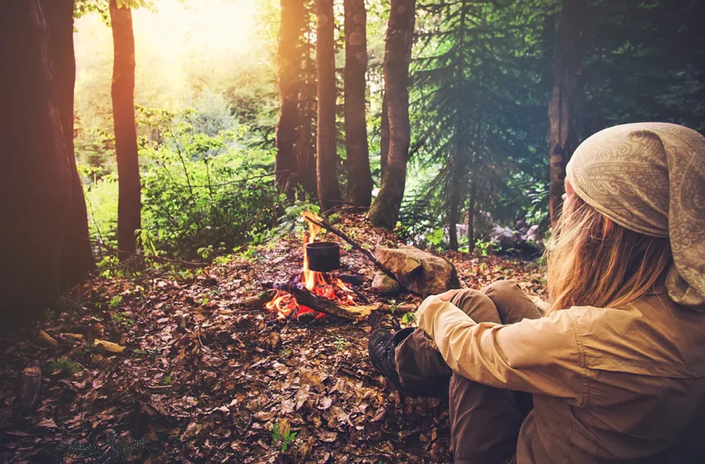 Survival Training Schweden Kochstelle