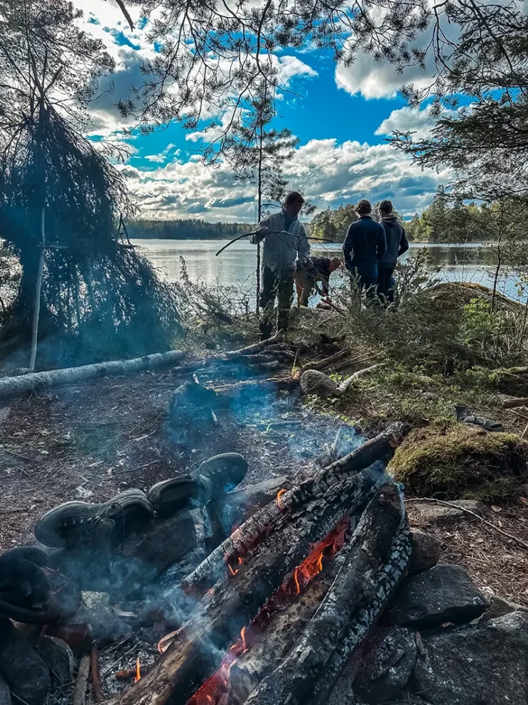Feuer am See
