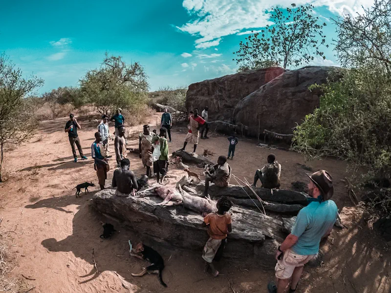 Tanzania Survival Luftaufnahme im Stamm