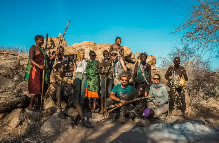 Stamm der Hadza in Tansania
